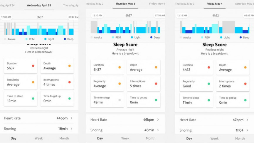 withings sleep analyzer data